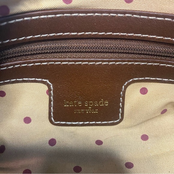 Vintage Kate Spade Soft Leather Baguette Bag, Brown, Gold Tone Hardware - Picture 12 of 12